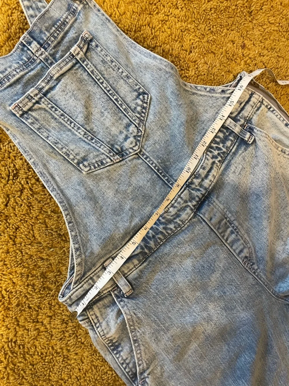 Old Navy stonewashed Light Blue Denim Overalls women’s size 14